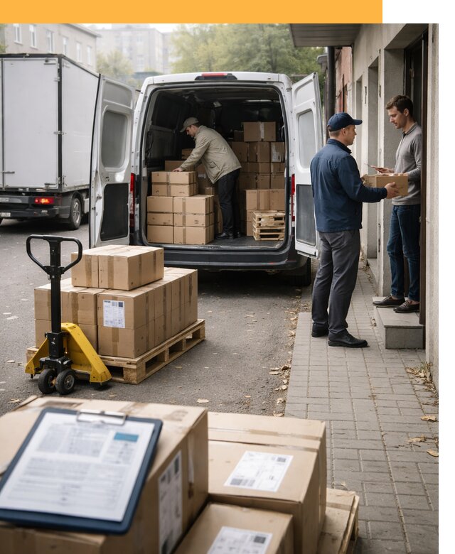 Доставка грузов от двери до двери с таможней от 45855 руб.