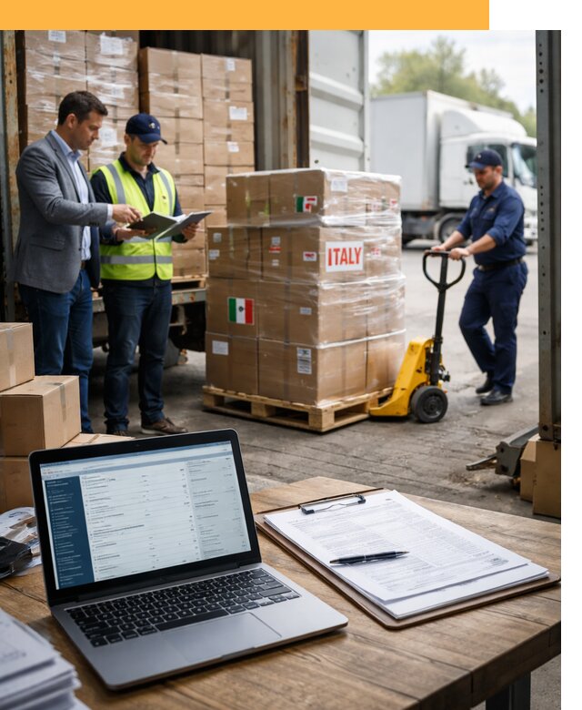 Доставка грузов из Италии: морские и авиаперевозки от 18342